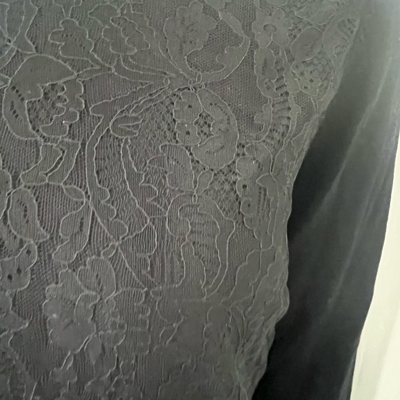 Equipment 100% wool sweater w silk lace front - Picture 3 of 5